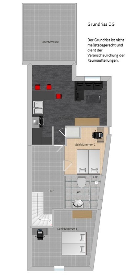 Grundriss DG Wohnung