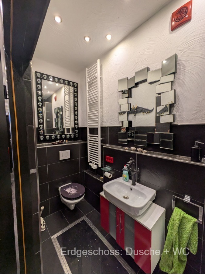 Erdgeschoss: Dusche + WC